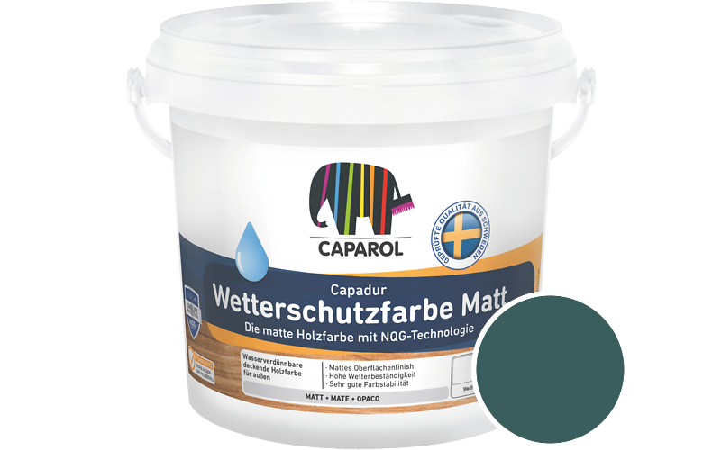 Caparol Capadur Wetterschutzfarbe Matt 750ml Holzfarbe fr auen / Getnt im Farbton Verona 65