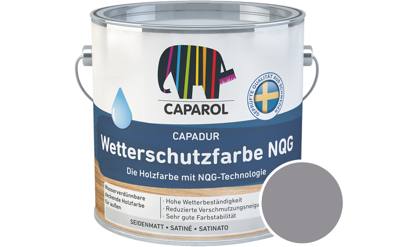 Caparol Capadur Wetterschutzfarbe NQG 10L Holzfarbe fr auen / Getnt im Farbton Amethyst 15