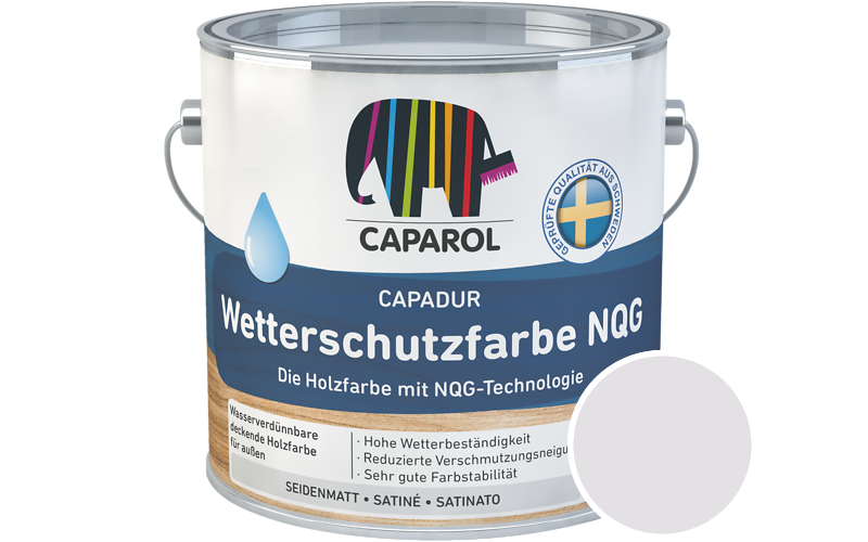 Caparol Capadur Wetterschutzfarbe NQG 750ml Holzfarbe fr auen / Getnt im Farbton Amethyst 90