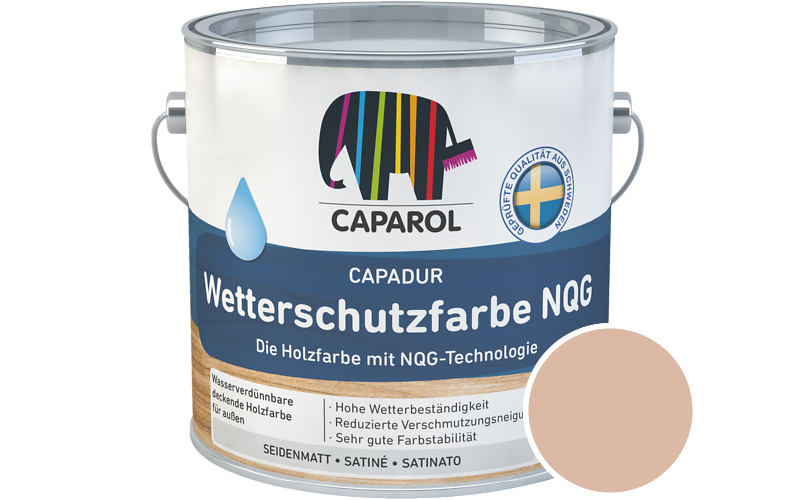 Caparol Capadur Wetterschutzfarbe NQG 750ml Holzfarbe fr auen / Getnt im Farbton Ceramic 45