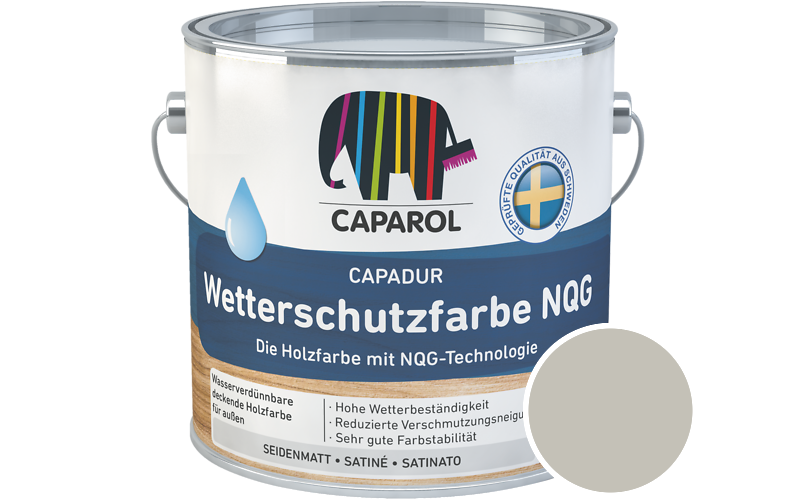 Caparol Capadur Wetterschutzfarbe NQG 5L Holzfarbe fr auen / Getnt im Farbton Mai 20