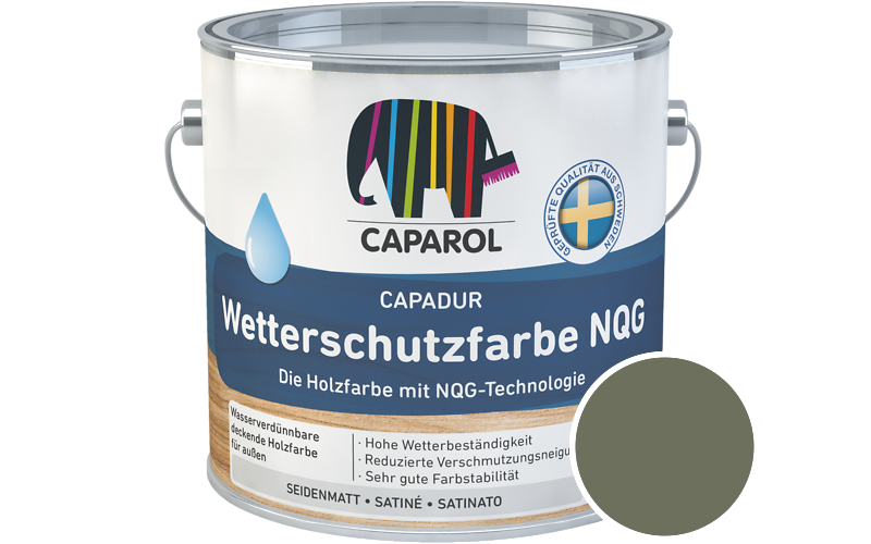 Caparol Capadur Wetterschutzfarbe NQG 750ml Holzfarbe fr auen / Getnt im Farbton Pinie 10