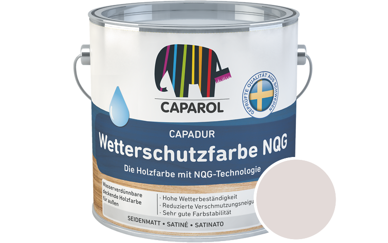Caparol Capadur Wetterschutzfarbe NQG 750ml Holzfarbe fr auen / Getnt im Farbton Quarz 30