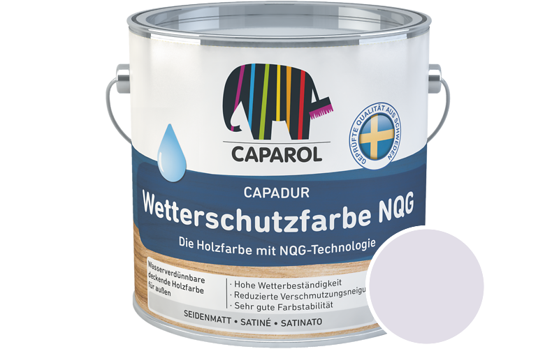 Caparol Capadur Wetterschutzfarbe NQG 750ml Holzfarbe fr auen / Getnt im Farbton Velvet 120
