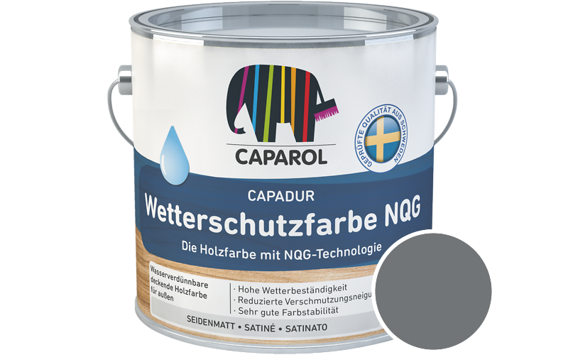 Caparol Capadur Wetterschutzfarbe NQG 5L Holzfarbe fr auen / Getnt im Farbton Venato 20