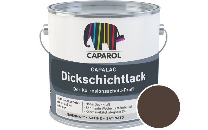 Caparol Capalac Dickschichtlack 750ml Lack / Getnt im Farbton Bruno 10