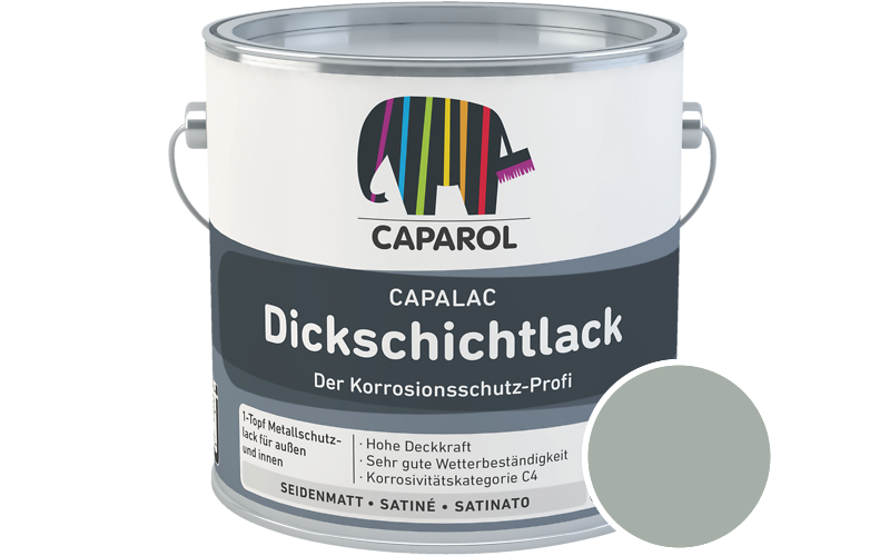Caparol Capalac Dickschichtlack 2,5L Lack / Getnt im Farbton Monte 20