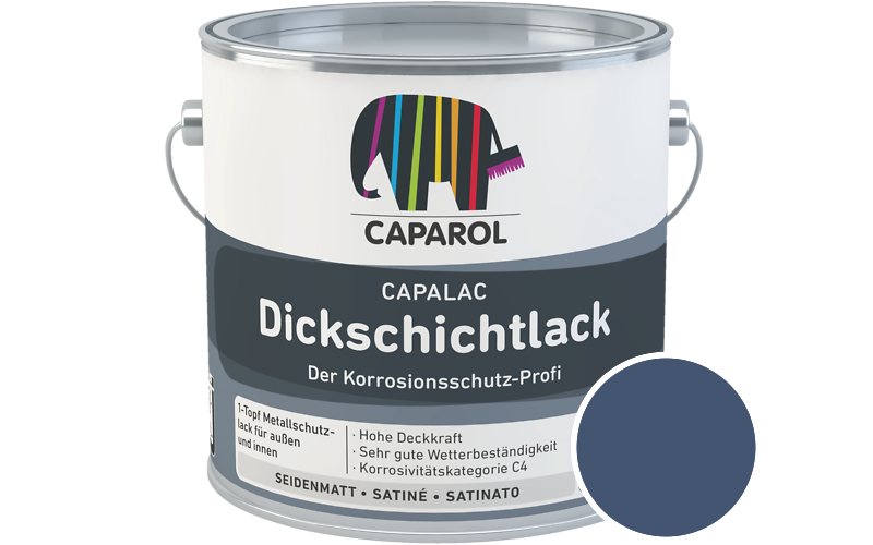 Caparol Capalac Dickschichtlack 750ml Lack / Getnt im Farbton RAL 5000 Violettblau