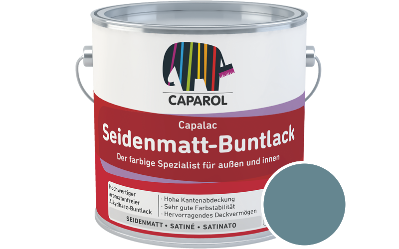 Caparol Capalac Seidenmatt-Buntlack 750ml Lack / Getnt im Farbton Arctis 100