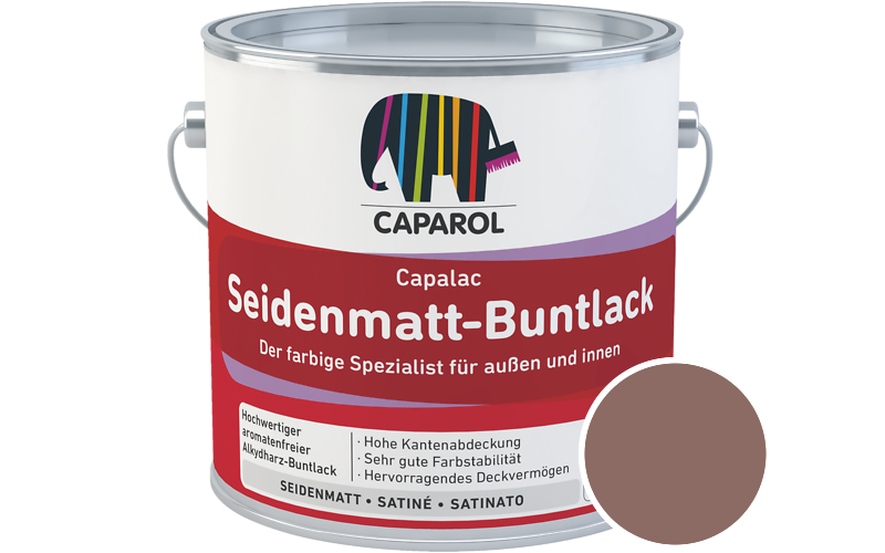 Caparol Capalac Seidenmatt-Buntlack 750ml Lack / Getnt im Farbton Cameo 65