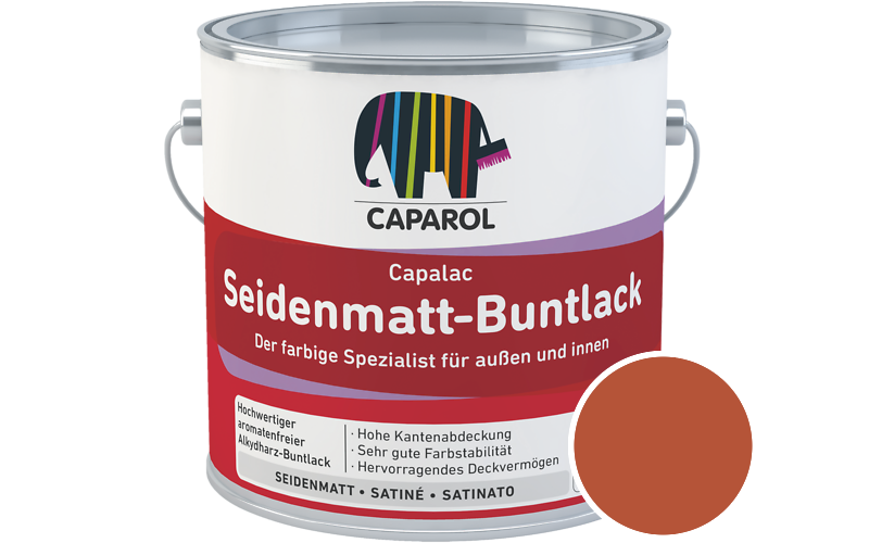 Caparol Capalac Seidenmatt-Buntlack 375ml Lack / Getnt im Farbton Lachs 95