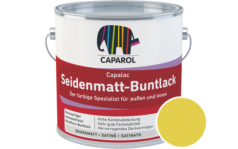 Caparol Capalac Seidenmatt-Buntlack 375ml Lack / Getnt im Farbton Melisse 105