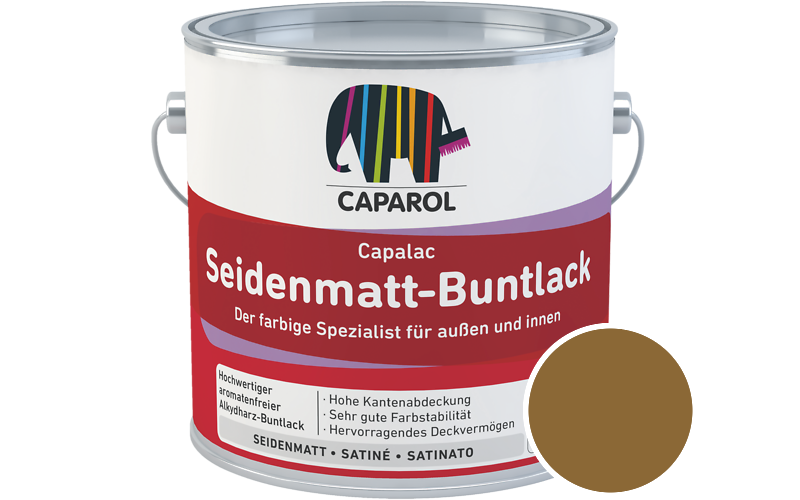 Caparol Capalac Seidenmatt-Buntlack 375ml Lack / Getnt im Farbton Palazzo 275