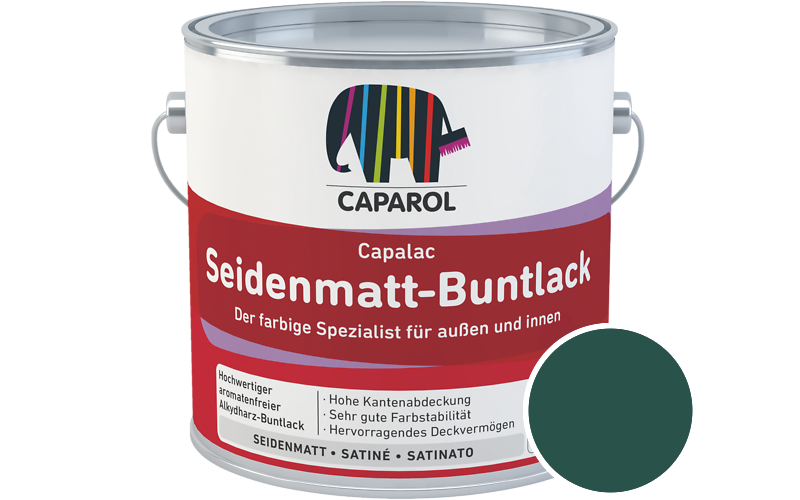 Caparol Capalac Seidenmatt-Buntlack 750ml Lack / Getnt im Farbton Peru 5