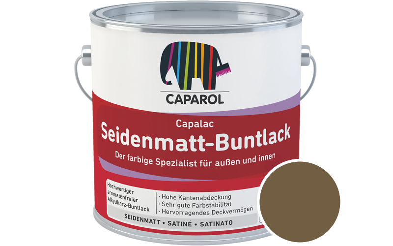 Caparol Capalac Seidenmatt-Buntlack 750ml Lack / Getnt im Farbton Savanne 0