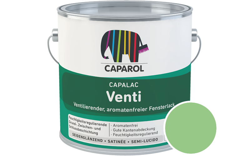 Caparol Capalac Venti Fensterlack 750ml Lack / Get�nt im Farbton Agave 140