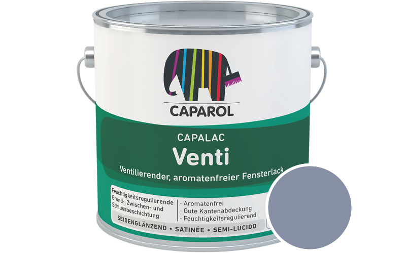 Caparol Capalac Venti Fensterlack 750ml Lack / Getnt im Farbton Aquarell 70