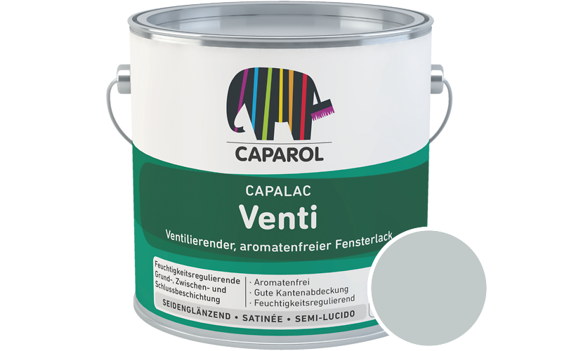 Caparol Capalac Venti Fensterlack 2,5L Lack / Getnt im Farbton Arctis 55
