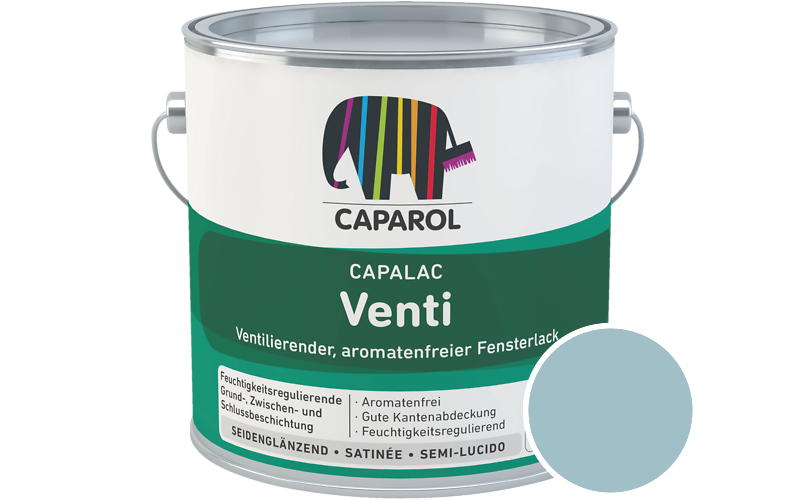 Caparol Capalac Venti Fensterlack 2,5L Lack / Getönt im Farbton Arctis 75