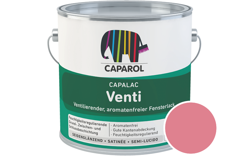 Caparol Capalac Venti Fensterlack 750ml Lack / Get�nt im Farbton Baccara 20