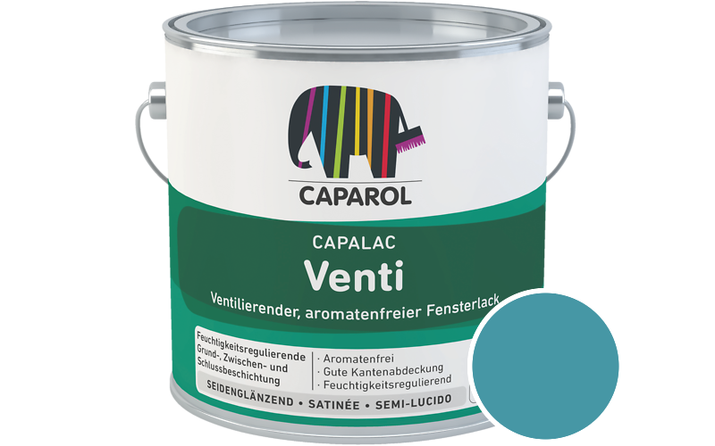 Caparol Capalac Venti Fensterlack 750ml Lack / Get�nt im Farbton Blu 10