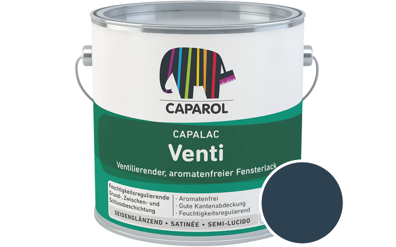Caparol Capalac Venti Fensterlack 750ml Lack / Getönt im Farbton Blu 15
