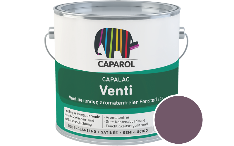 Caparol Capalac Venti Fensterlack 750ml Lack / Getönt im Farbton Clematis 35
