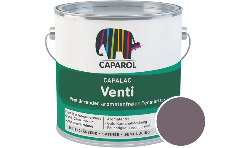 Caparol Capalac Venti Fensterlack 750ml Lack / Getnt im Farbton Clematis 5