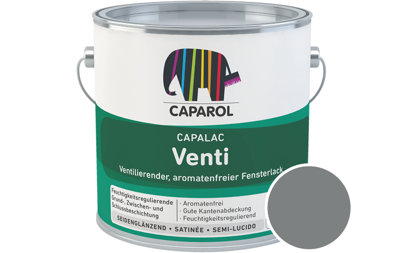 Caparol Capalac Venti Fensterlack 750ml Lack / Getnt im Farbton Graphit 12