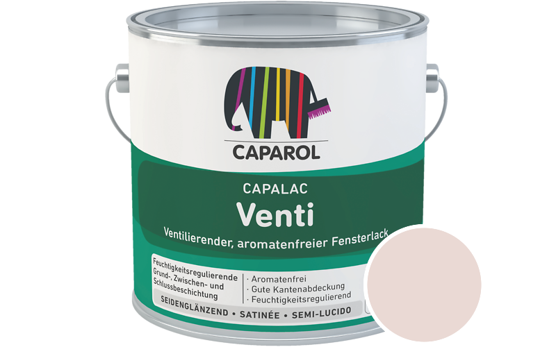 Caparol Capalac Venti Fensterlack 750ml Lack / Getnt im Farbton Grenadin 120