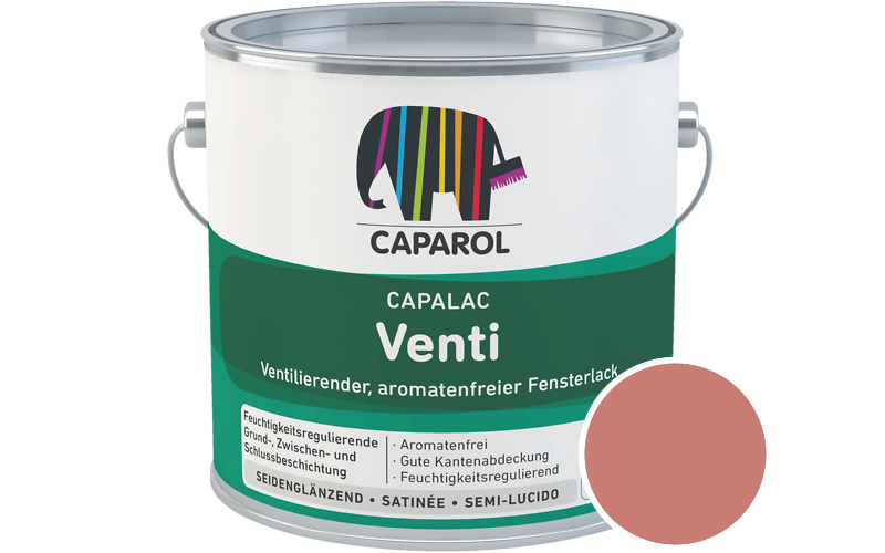 Caparol Capalac Venti Fensterlack 2,5L Lack / Getnt im Farbton Grenadin 135