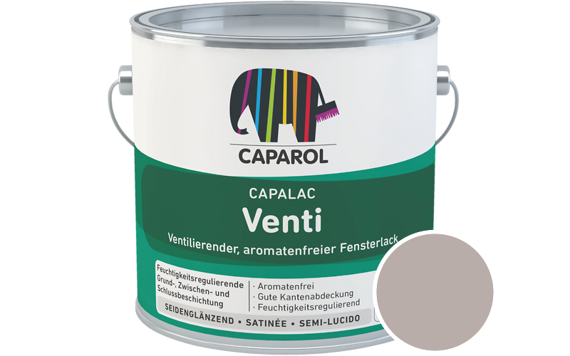 Caparol Capalac Venti Fensterlack 2,5L Lack / Getnt im Farbton Grenadin 25