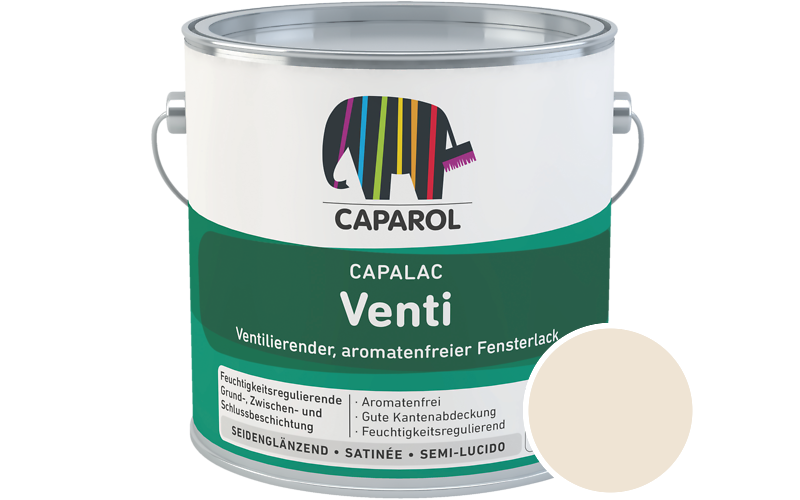 Caparol Capalac Venti Fensterlack 750ml Lack / Getnt im Farbton Havanna 18