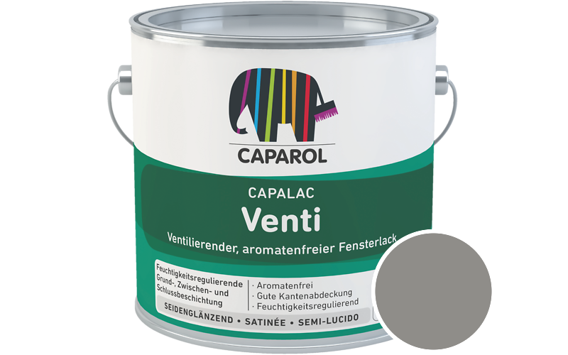 Caparol Capalac Venti Fensterlack 2,5L Lack / Getnt im Farbton Jura 30