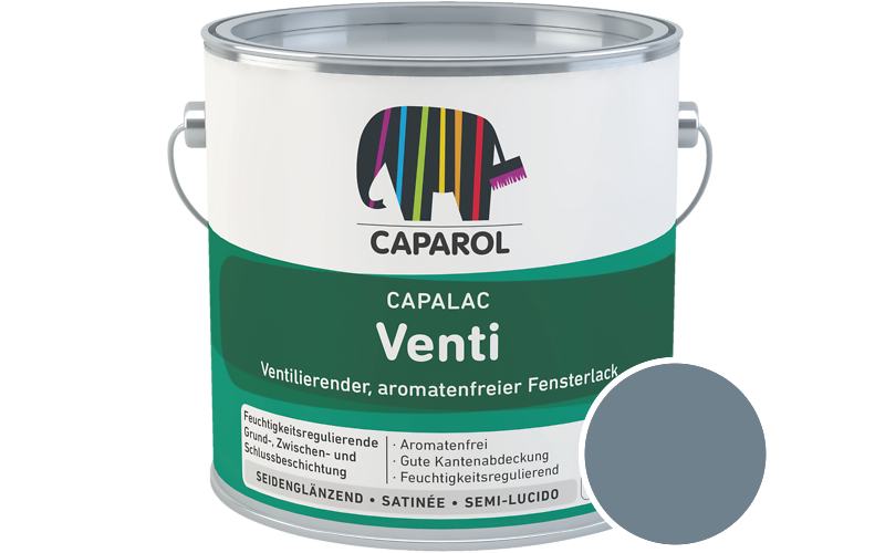 Caparol Capalac Venti Fensterlack 750ml Lack / Getnt im Farbton Lago 45