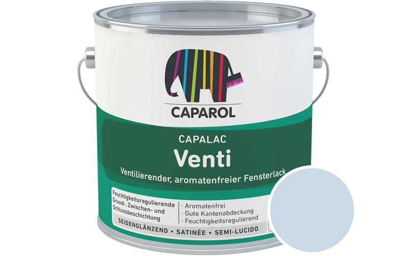 Caparol Capalac Venti Fensterlack 2,5L Lack / Getnt im Farbton Lapis 16
