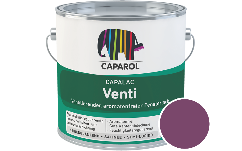 Caparol Capalac Venti Fensterlack 2,5L Lack / Getönt im Farbton Laser 10