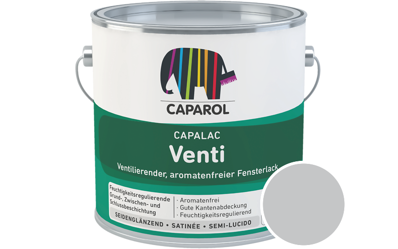 Caparol Capalac Venti Fensterlack 2,5L Lack / Get�nt im Farbton Lazur 20