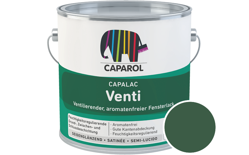 Caparol Capalac Venti Fensterlack 750ml Lack / Get�nt im Farbton Malachit 35