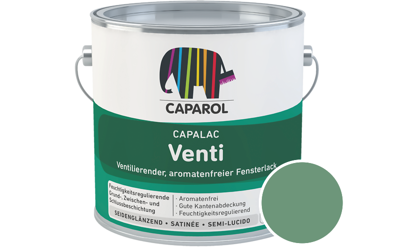 Caparol Capalac Venti Fensterlack 750ml Lack / Getnt im Farbton Malachit 75