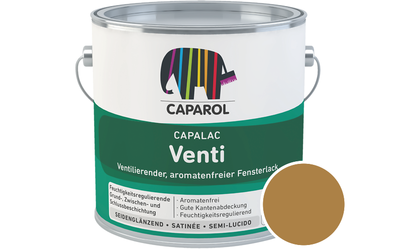 Caparol Capalac Venti Fensterlack 750ml Lack / Getnt im Farbton Marill 65