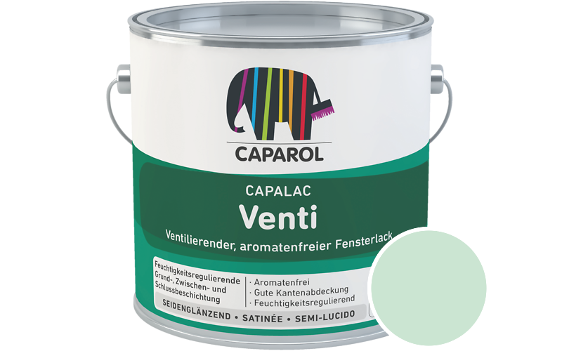 Caparol Capalac Venti Fensterlack 750ml Lack / Getnt im Farbton Mint 90