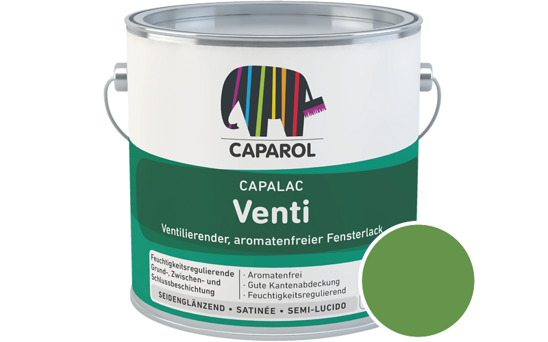 Caparol Capalac Venti Fensterlack 750ml Lack / Getnt im Farbton Oase 130
