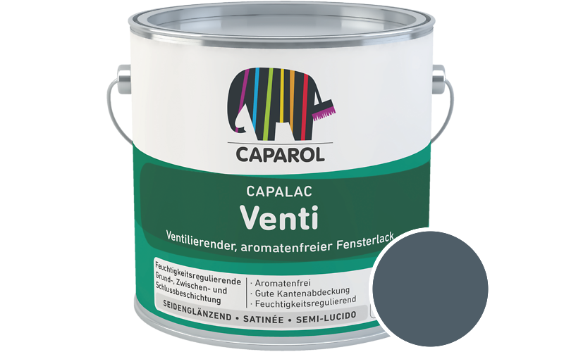 Caparol Capalac Venti Fensterlack 750ml Lack / Getnt im Farbton Pacific 35