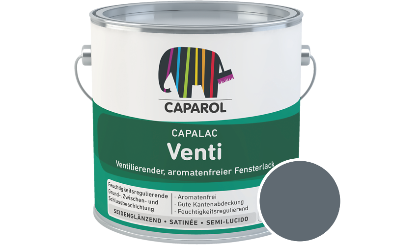 Caparol Capalac Venti Fensterlack 2,5L Lack / Getnt im Farbton Pacific 40