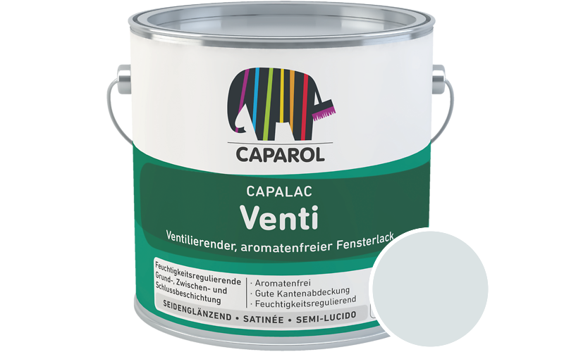 Caparol Capalac Venti Fensterlack 2,5L Lack / Getnt im Farbton Pacific 85