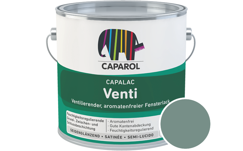 Caparol Capalac Venti Fensterlack 2,5L Lack / Getönt im Farbton Patina 5