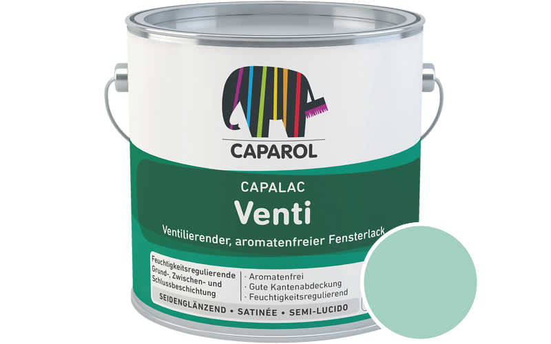 Caparol Capalac Venti Fensterlack 750ml Lack / Getnt im Farbton Patina 85