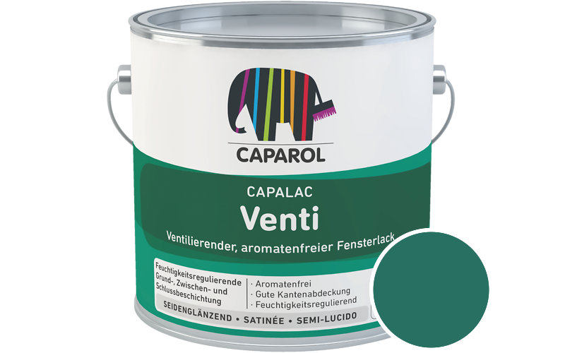 Caparol Capalac Venti Fensterlack 750ml Lack / Getönt im Farbton Patina 95