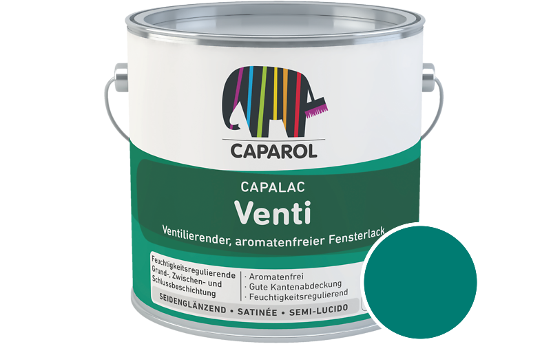 Caparol Capalac Venti Fensterlack 750ml Lack / Getnt im Farbton Peru 20